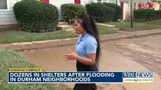 Durham flooding aftermath: Floodwater recedes but dozens in shelters