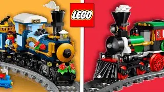 Все рождественские поезда LEGO за всю историю
