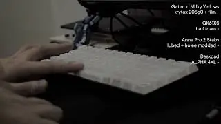Gateron Milky Yellows vs Akko CS Matcha Greens (both lubed) sound test