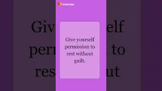 Rest today without feeling guilty.#RestIsProductive #SelfCompassion #MentalStillness #GuiltFreeRest