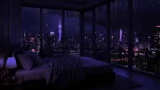 Sonidos de lluvia para dormir al instante 🎧 Dormitorio acogedor y serenidad nocturna