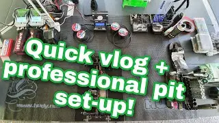 Quick vlog + professional pit set-up!