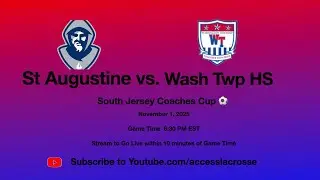 St Augustine vs Washington Twp:  SJ Coaches Cup ⚽️   Nov 1, 2025