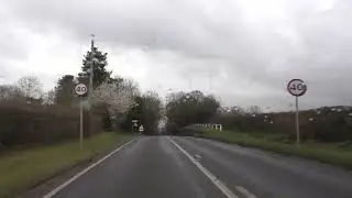 Driving On The A4104 & A38 From Pershore To Worcester, Worcestershire, England 1st March 2023