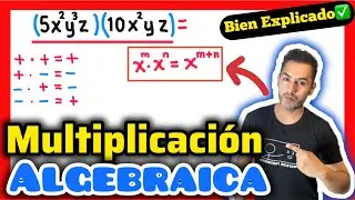 ✅MULTIPLICACIÓN ALGEBRAICA Ejercicios Resueltos|𝐀𝐩𝐫𝐞𝐧𝐝𝐞 𝐝𝐞𝐬𝐝𝐞 𝐜𝐞𝐫𝐨💯| Álgebra