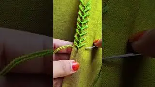 embroidery work 😍😀#crochet #embroidery #beautiful #handmade #design #tutorial #handwork