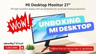 Mi Desktop Monitor 27 unboxing video at SM City Lucena