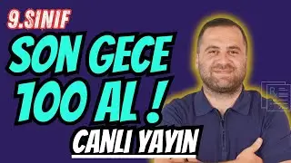 9. Sınıf EDEBİYAT 1.Dönem 2.Yazılı  -SON GECE DERSİ