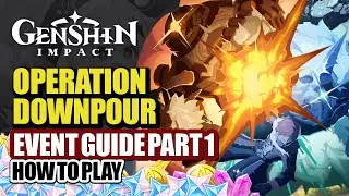 How To Play Operation Downpour Simulation Event Guide Part 1 (Tabletop Wargame) | Genshin Impact 5.6