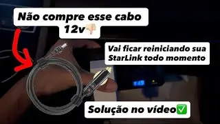 Starlink Reiniciando todo tempo no carro, RESOLVIDO!