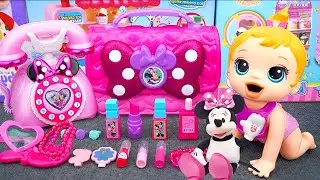 11 Minutes Satisfying With Unboxing Disney Minnie Mouse playset & Makeup toys ASMR | Toys Review