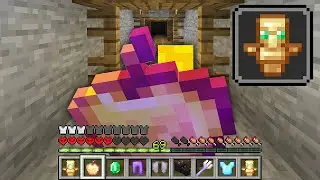Beating Minecraft, But Eating Gives OP Items