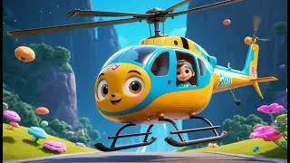 Helicopter Spins in the Sky | Exciting Kids Song | Air Adventure Rhyme