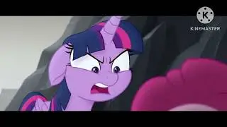 Twilight yells at pinkie from my little pony the movie 2017