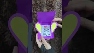 valentine cards handmade easy craft video #valentine #diy #shortvideo #shorts #love #tutorial #art
