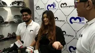 Payal Ghosh Interview in Black outfit at the grand inauguration of MotorSound shop in Mumbai