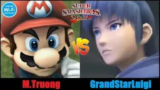 M.Truong (Mario) Vs. GrandStarLuigi (Marth): Super Smash Bros. Brawl (2022) - Online Matches 12