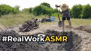 Excavation ASMR: Shovel Crunch, Soil Sounds & Heavy Breathing (No Talking)