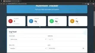Fitness Tracker System | Web Application Demo (PHP, MySQL, HTML, CSS, JavaScript)
