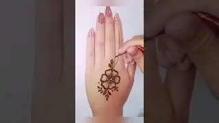 Elegant Wrist Henna Tattoo | Easy & Aesthetic Mehndi Design Tutorial #henna #song #shorts #trending