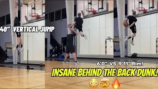 CRAZY 10 FOOT DUNK SESSION! + MY BEST BEHIND THE BACK DUNK 😳🤯🔥