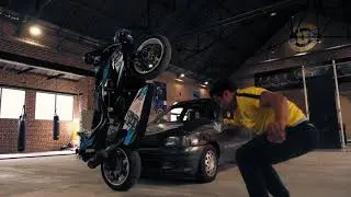 seb5 stunt debarque au campus univers cascade