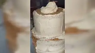 2 Tier Semi Naked Wedding Cake