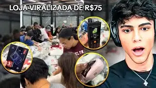 VISITANDO A LOJA QUE VIRALIZOU! TUDO É 75$ REAIS 😱