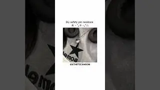 DIY SAFETY PIN NECKLACE🧷☁️!!! #aesthetic #fyp #trending #like #popular #viral #reccomended