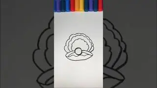 How to draw shell #easy #trending #shorts #ashortaday #art #drawing #simplestrokes #shell