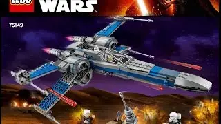LEGO Star Wars Resistance X-Wing Fighter 75149 Force Awakens Instructions DIY Book