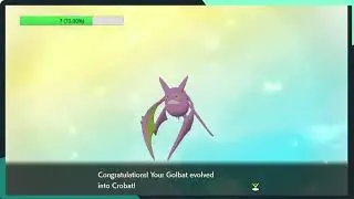 Evolving Shiny Golbat into Shiny Crobat for the Shiny LivingDex