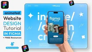 Animated Figma Website Design || FREE Resources || DVxUI