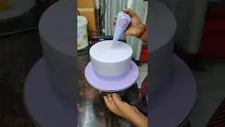 Elegant Lavender Drip Cake Design | Simple & Beautiful Frosting Art