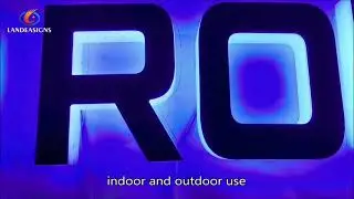 Hight quality 3D Block LED Luminous Signage Metal Signs Outdoor Indoor Backlit Letters Logo,China,pr
