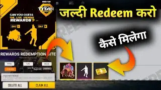 100K Live Watching Rewards/Titan Invitational Redeem Code/Free Fire Redeem Code Titan Invitational