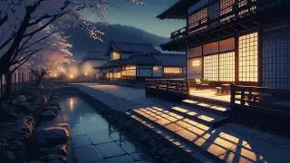 The Serene Atmosphere of a Remote Village 🌙 | Relaxing Lofi HipHop Music for Sleep