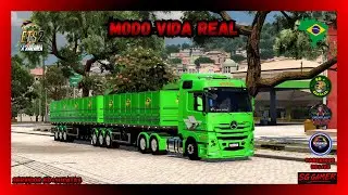JOGANDO ETS 2 - MAPA EAA   - ✨UM PROSPERO ANO NOVO ✨ - USANDO PLUGIN SNOWYMOON - VERSÃO 1.57