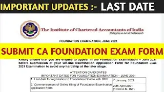 #EXAM FORM OF CA FOUNDATION (DEC 2021)