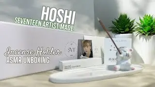 ASMR UNBOXING ✨ HOSHI Artist-Made Merch 🐯 Tamtam Incense Holder!  KPOP SVT Carats Relaxing Horanghae