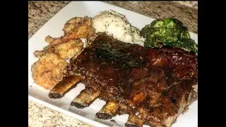 Oven Baked BBQ Ribs and HOMEMADE Creamy Mashed Potatoes!