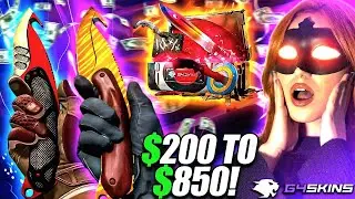 G4SKINS $200 TO $850 IN BATTLES  !! ?!| G4skins Promo Code 2025 | G4skins Case Opening
