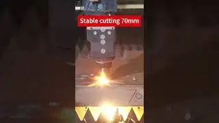 70mm  carbon steel|Laser cutting machine #fiberlaser #thermalcutting #lasercutting #cnc
