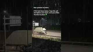 You deserve peace 💚 #rainsounds #heavyrain