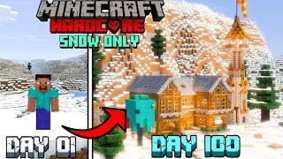 I survived 100 days in Snow Only World!!!