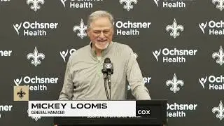 Saints general manager Mickey Loomis recaps the 2025 NFL Draft