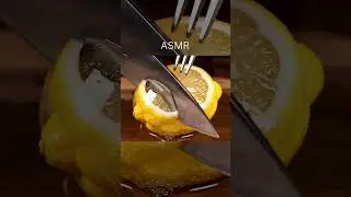 Ai ASMR. Glass lemon sound #AIASMR #Cutting #FruitASMR #ASMRShorts #HealingSound #DigitalASMR