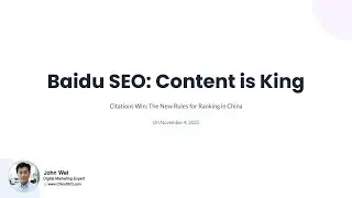 The Pivot to Trust: Mastering Baidu SEO in the Era of E-E-A-T and Citations
