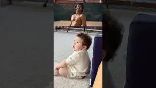 Baby watched his uncle on TV for the first time, and his reaction was priceless 🥹