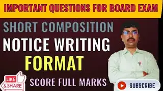 #Notice Writing Format  #Notice Writing Class12 #Notice Writing in English Grammar